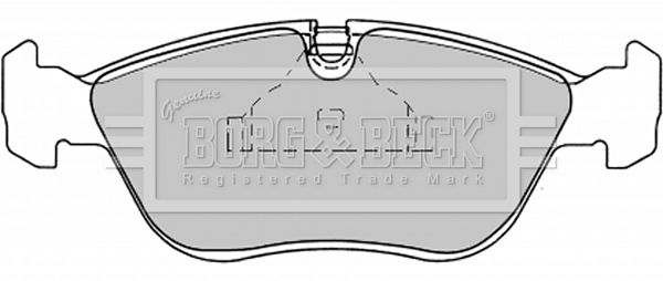 BORG & BECK Комплект тормозных колодок, дисковый тормоз BBP1390